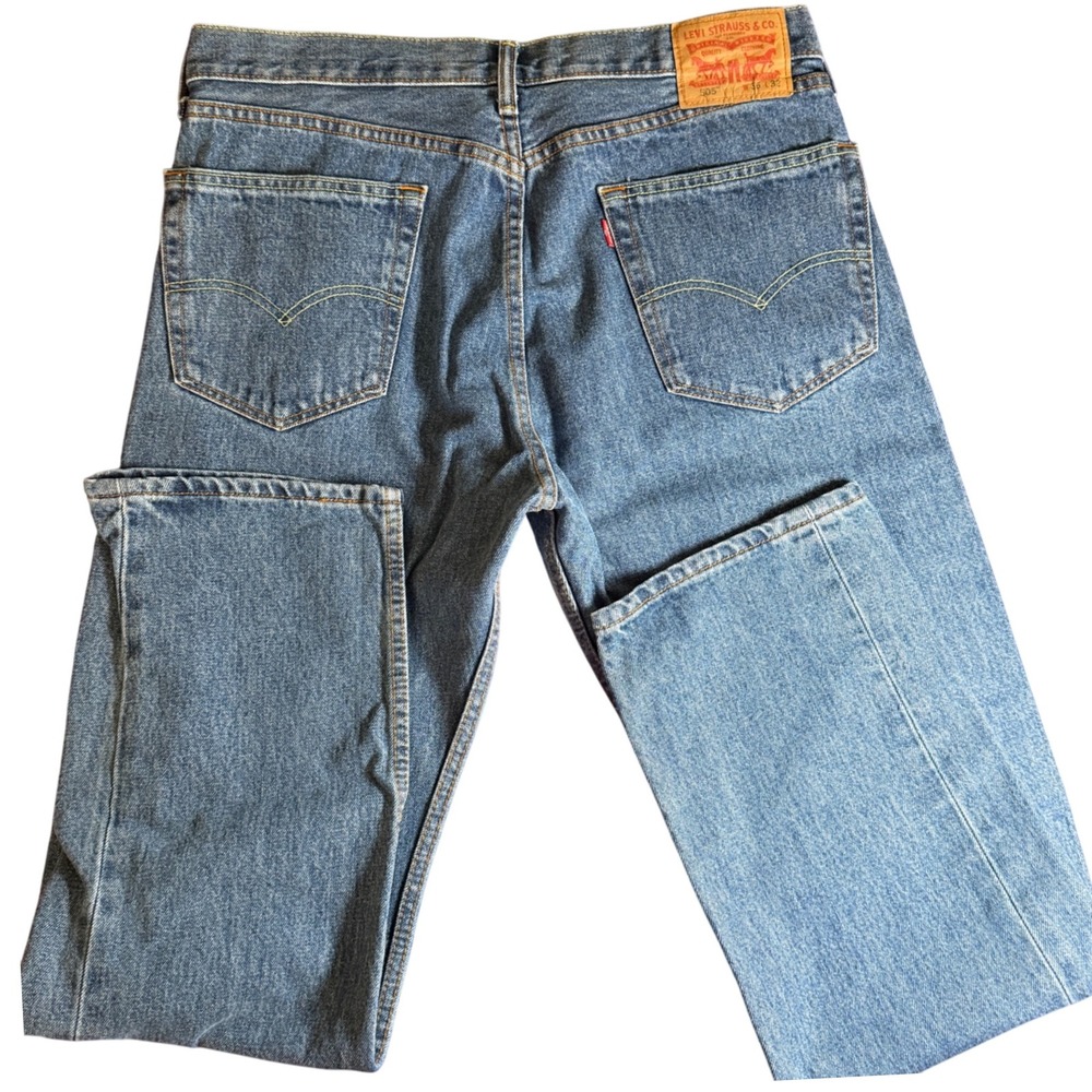 Levi's 505 Retro Regular‎ Fit Jeans Men's W36 L32 Blue Denim Straight Leg Mexico